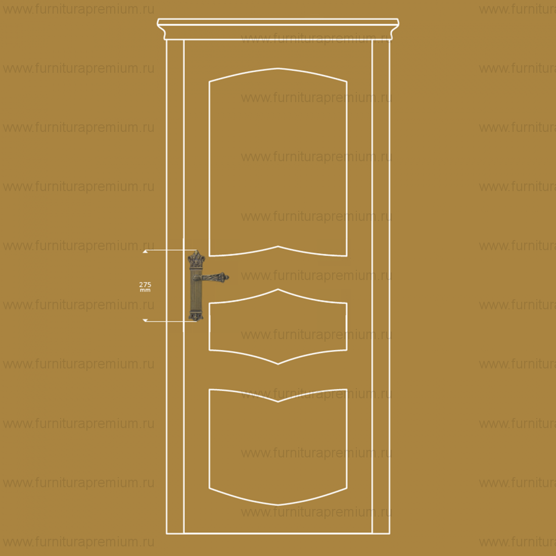 Ручка на планке Enrico Cassina Sahara A00210