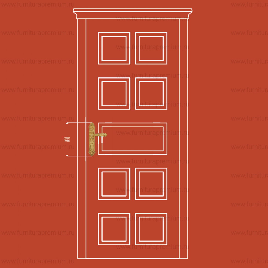 Ручка на планке Enrico Cassina Uluru A00310