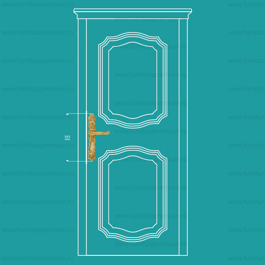 Ручка на планке Enrico Cassina Caraibi A00510