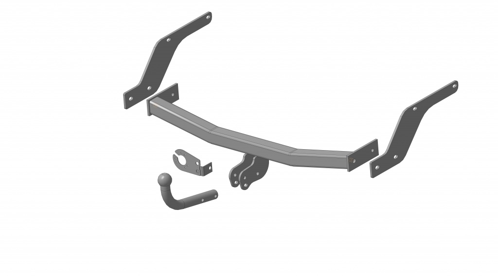 Фаркоп Трейлер для Renault Arkana (только 4WD) 2019- без снятия и подрезки бампера. Тип шара: A. Нагрузки: 1200/60 кг