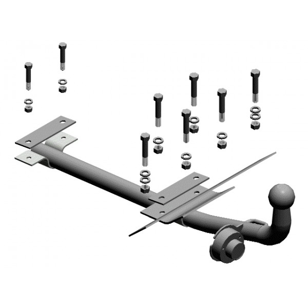 Фаркоп Трейлер ВАЗ 1111 Ока 2005- сварное крепление шара