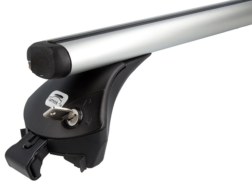 Багажник AMOS BOSS универсальный на низкие рейлинги, дуги аэро, + замок!