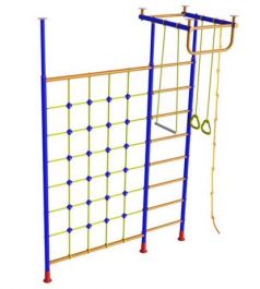 Детский спортивный уголок Малыш - 1 c сеткой для лазания ПЛЮС