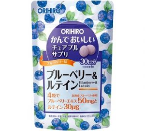 ORIHIRO Черника и Лютеин на 30 дней (вкус черники)