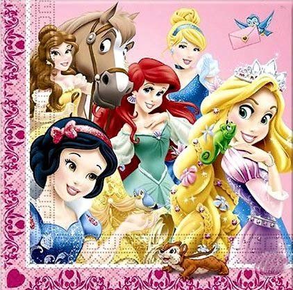 Салфетки Принцессы (16 шт)
