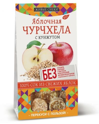 Яблочная чурчхела с кунжутом