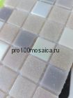 Stone Gray V-1711 Плитка мозаика для бассейнов серая стекло чип 20*20 CLASSIC, 327*327*4 (ORRO Mosaic)