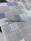 Stone Gray V-1711 Плитка мозаика для бассейнов серая стекло чип 20*20 CLASSIC, 327*327*4 (ORRO Mosaic)