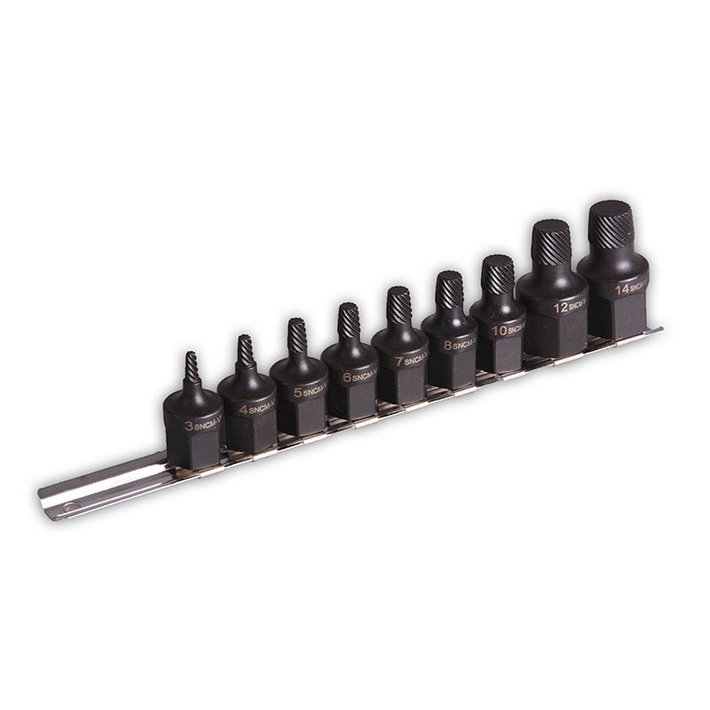 Набор экстаркторов 3, 4, 5, 6, 7, 8, 10, 12 ,14 мм