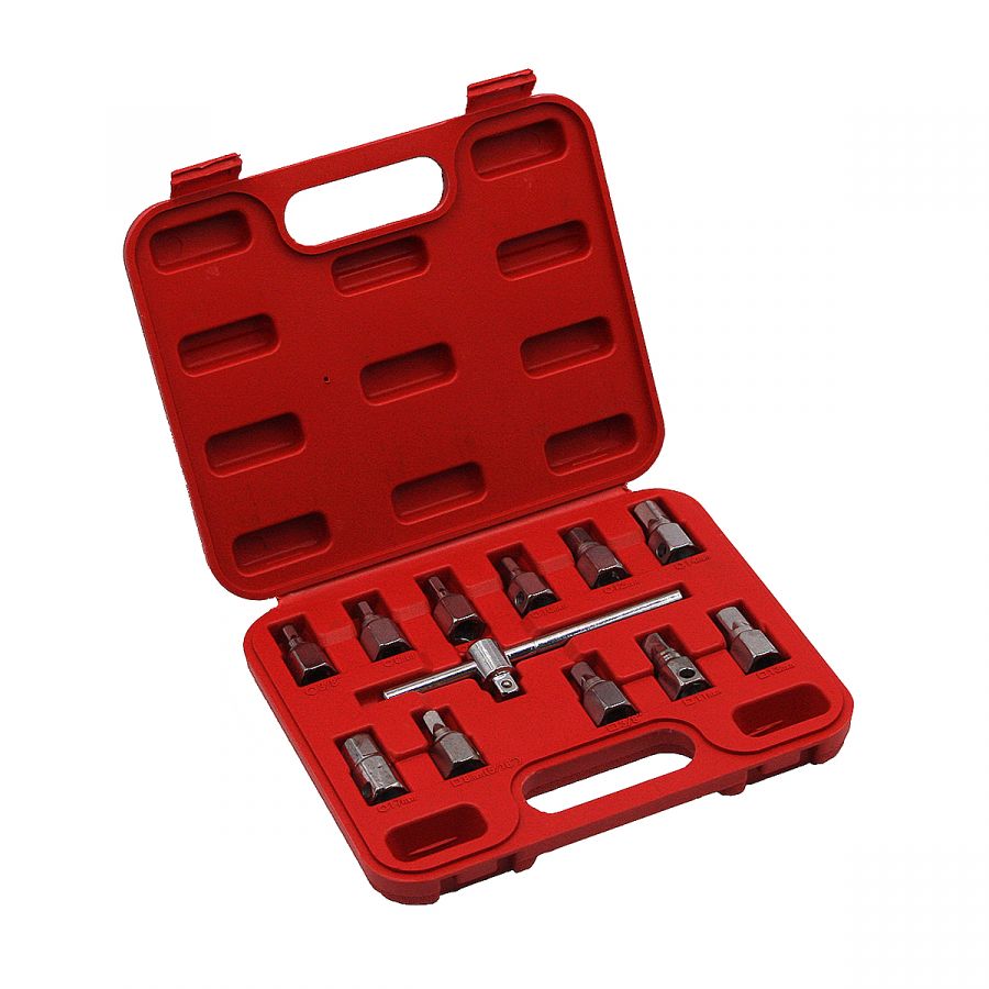 Набор для откручивания масляных пробок, 12 предметов