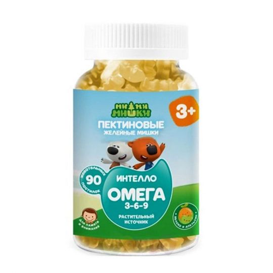 Ми-ми-мишки Интелло: Омега 3-6-9 жев. пастилки пектиновые, 90 шт.