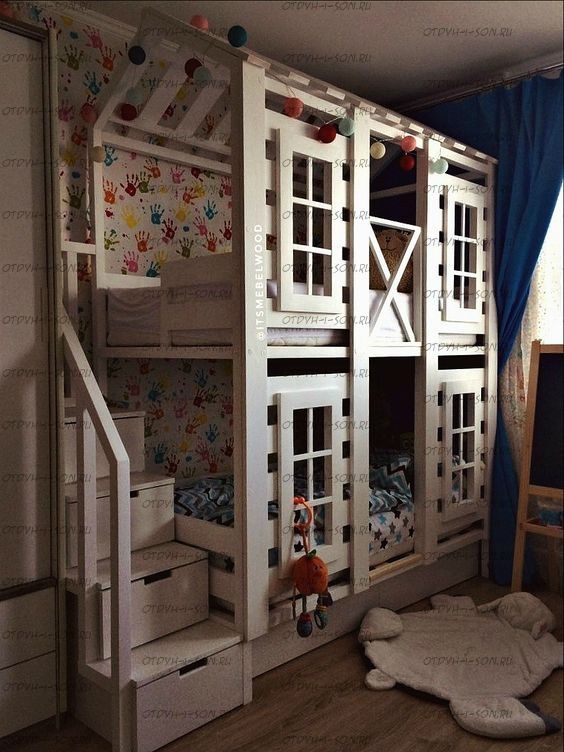 Двухъярусная кровать Домик Felicia №29