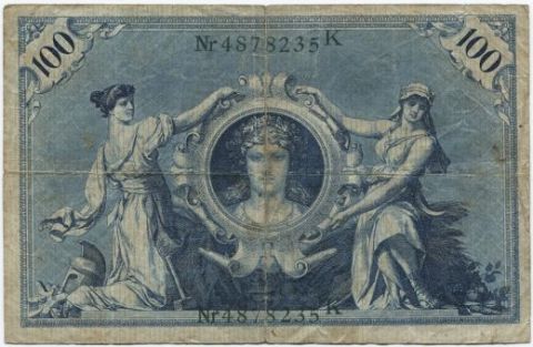 100 марок 1908 года Германия