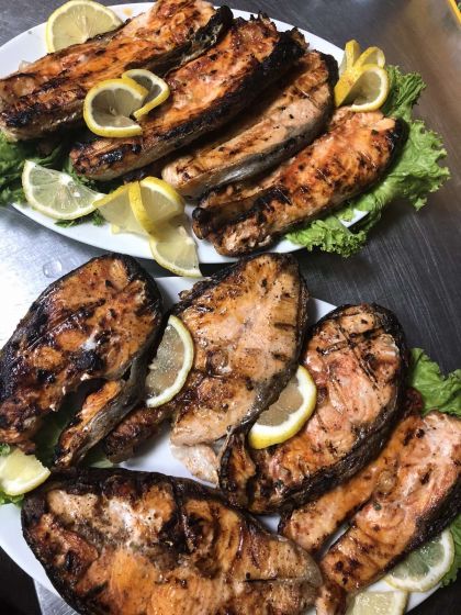 Шашлык из сёмги