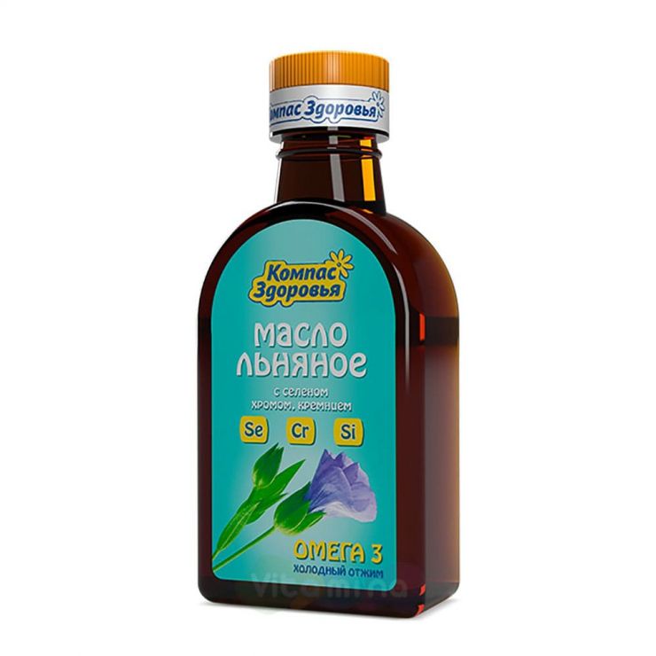 Масло "Льняное", с селеном, хромом, кремнием