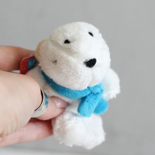 Мишка с голубым шарфом Nici  10 см