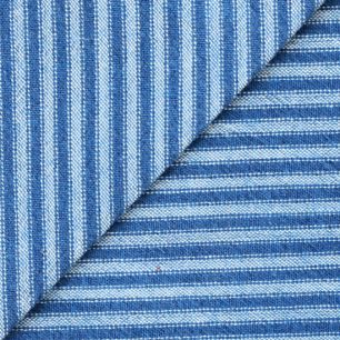 Хлопок фактурный полоска синяя 50х37