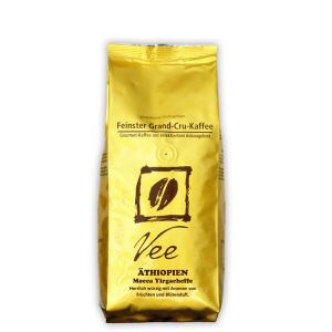 Кофе плантационный в зернах Эфиопия Мокка-Йергачеффе Vee Ethiopia Mocca Yirgacheffe 250 г - Германия