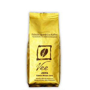 Кофе плантационный в зернах Ява Чистый голубой Vee Echter Blauer Java 250 г - Германия
