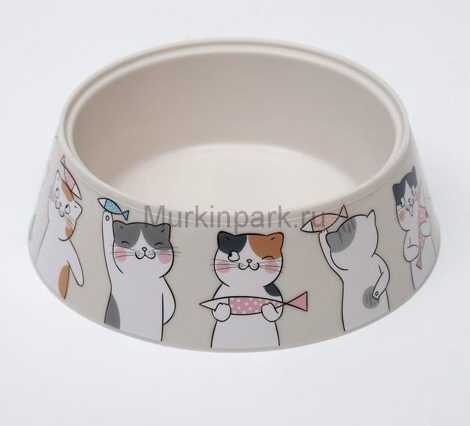 Миска "Мур-мяу" для кошек, 0.3 л