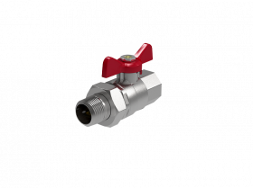 Кран шаровый Royal Thermo Optimal 1 1/4" НГ, бабочка