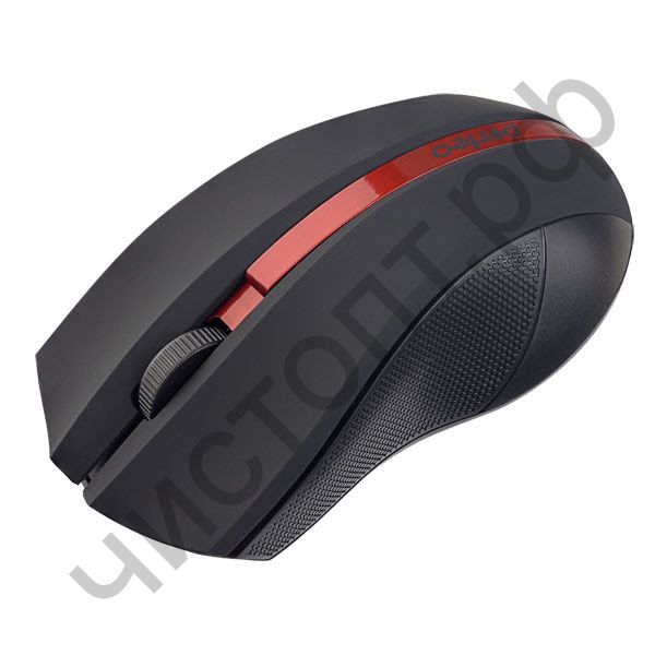 Мышь беспроводн. Perfeo "VERTEX", 3 кн, DPI 1000, USB, чёрн/красн