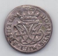 4 скиллинга 1729 года Редкий год Дания