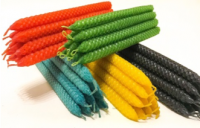 ЧЕРНАЯ ОБРЯДНАЯ СВЕЧА ВОСКОВАЯ КАТАНАЯ