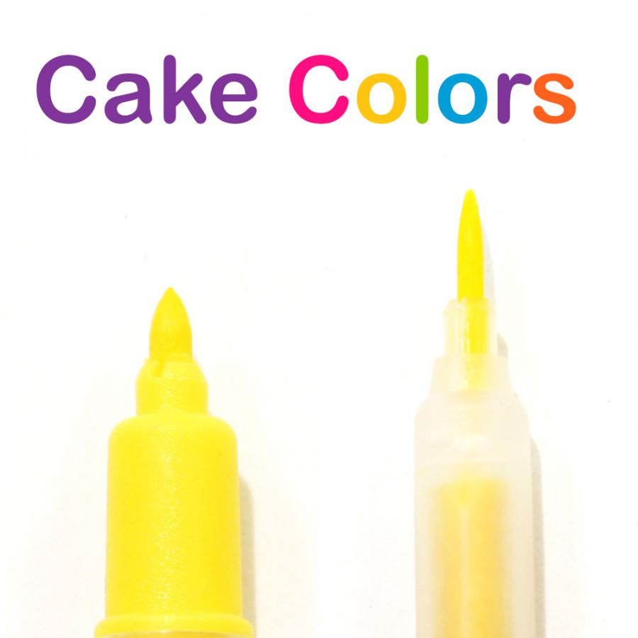 Пищевой фломастер Color Желтый двухсторонний