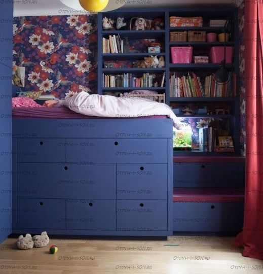 Кровать-чердак Фокси №21 (без стеллажей)