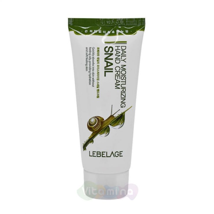 Lebelage Крем для рук с муцином улитки Daily Moisturizing Snail Hand Cream, 100 мл