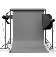 Фотофон Серый винил ширина 3м