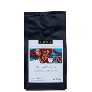 Кофе плантационный в зернах Никарагуа АА Einstein Kaffee Nicaragua AA 250 г - Германия