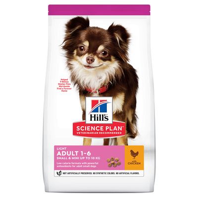 Корм сухой HILL’s SP ADULT SMALL & MINIATURE PERFECT WEIGHT для взрослых собак мелких и миниатюрных пород низкокалорийный с курицей 1.5кг