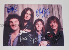 Автографы: Smokie. Крис Норман, Терри Аттли, Алан Силсон, Пит Спенсер