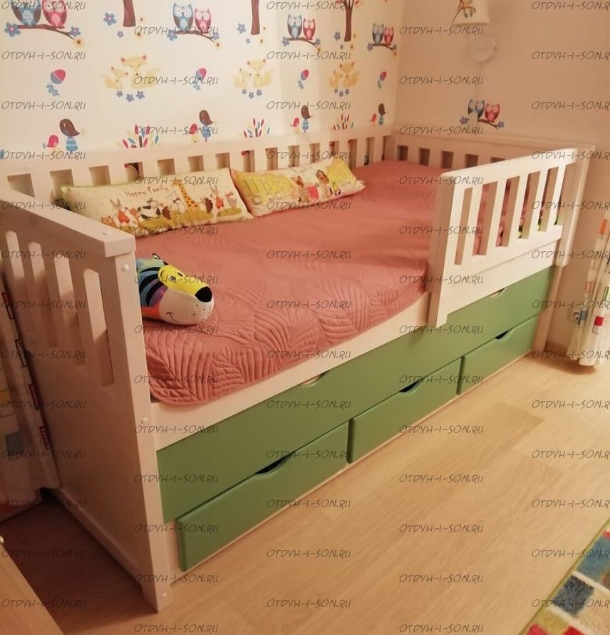 Кровать выкатная двухъярусная Фокси №35