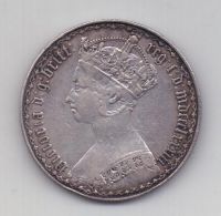 1 флорин 1883 года AUNC Готический Великобритания