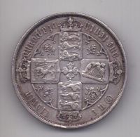 1 флорин 1883 года AUNC Готический Великобритания
