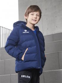 Детская куртка Kelme Padding Jacket kid темно-синяя, рост 130, артикул 3893421-416
