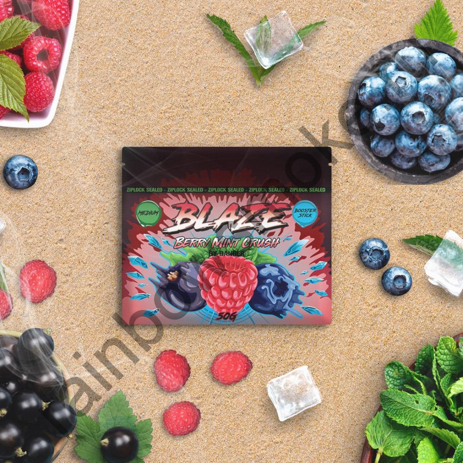 Blaze Medium 50 гр - Berry Mint Crush (Ягодно-мятный микс)