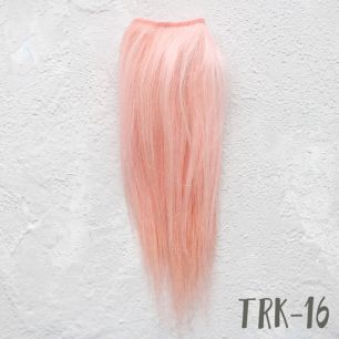 Тресс натуральный прямой (козочка) розовый прямой 1 метр