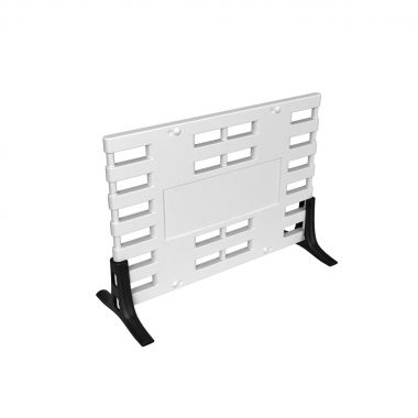 Ограждение барьерное ARGO с пластиковыми опорами белый