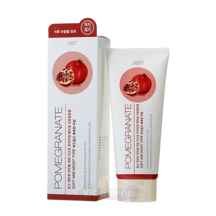 Jigott Пилинг-гель с экстрактом граната Premium Facial Pomegranate Peeling Gel, 180 мл