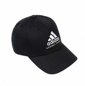 Бейсболка Adidas Baseball Cap Combat Sports черно-белая, размер 58-60см, adiCAP01