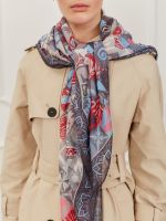 Платок ELEGANZZA R22-5063 Светло-серый
