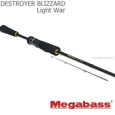 Спиннинговое удилище Megabass Blizzard Light War 2,13м / тест 1,2-7 гр /3-6Lb(Артикул: BLWS702ULF)