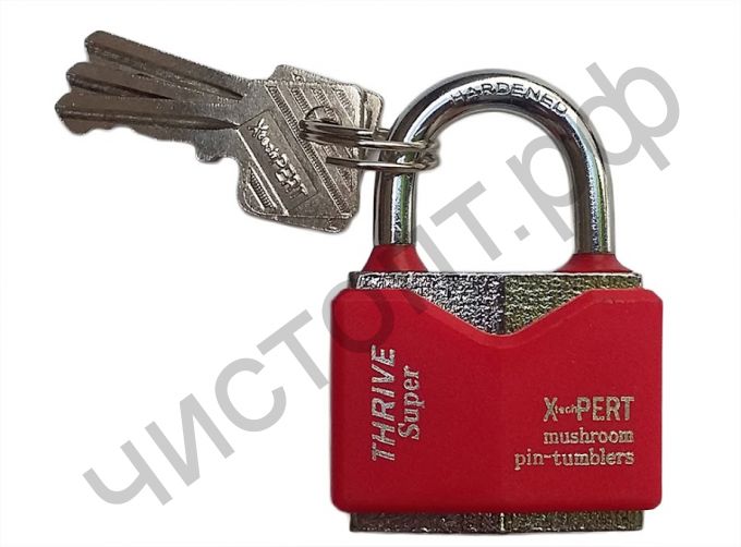 Замок навесной X-PERT цветной 60mm, 3 ключа в комплекте, TNP-366