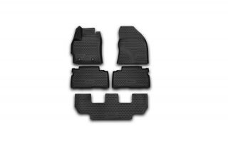 Коврики 3D в салон TOYOTA Verso, 2013-> 5 шт. (полиуретан)