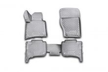 Коврики 3D в салон VW Touareg II 2010-2015, 2015-03/2018, 2-х зонный климат-контроль, 4 шт. (полиуретан)