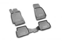 Коврики в салон AUDI A-6 III  (С6), 2006-2011, 4 шт. (полиуретан, серые)